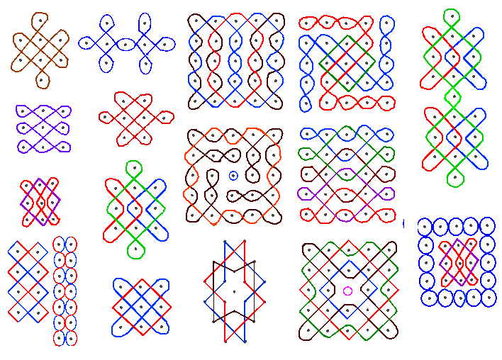 Image result for grid rangoli